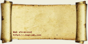 Jana Radenović vizit kartica